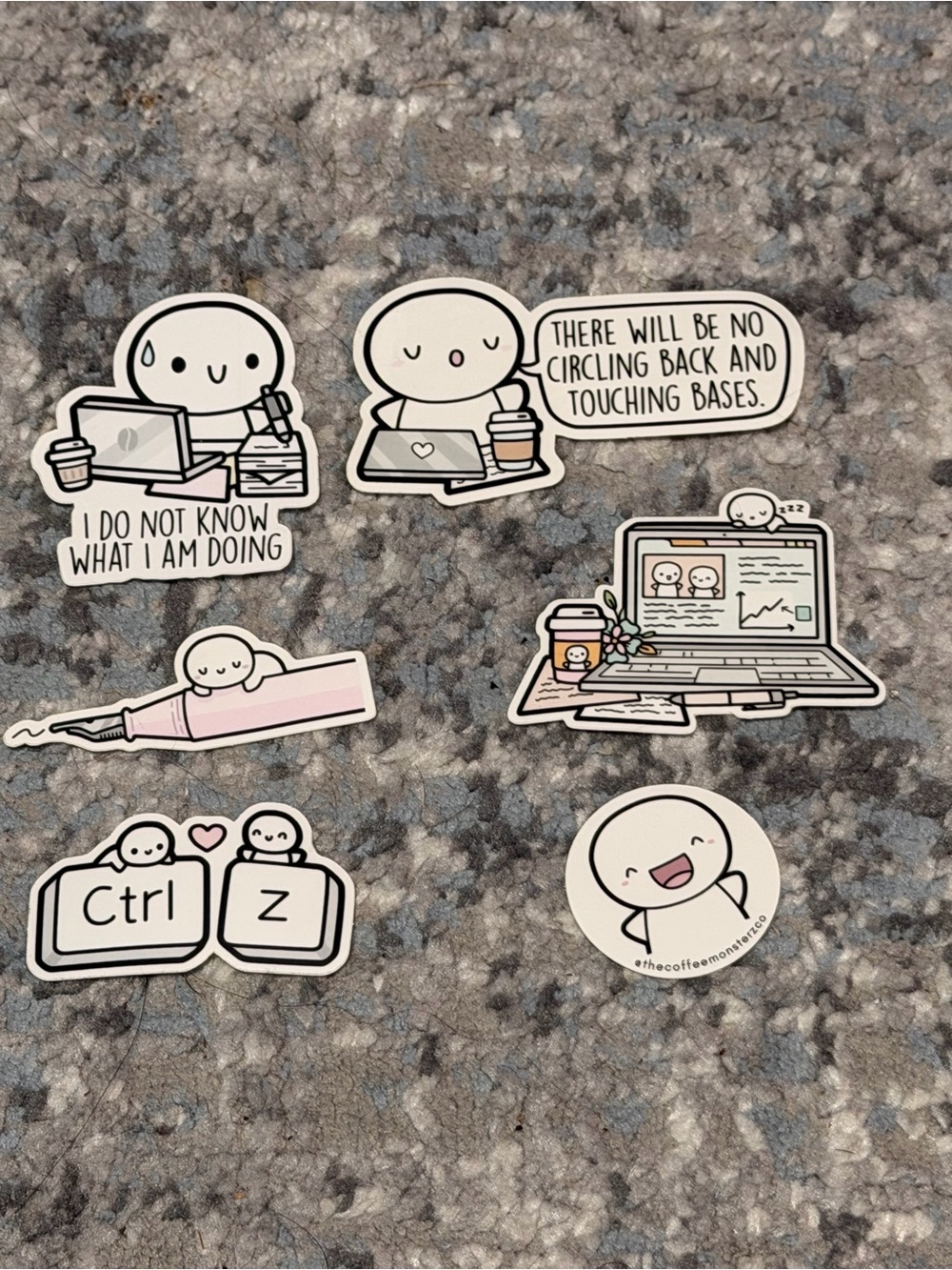 THECOFFEEMONSTERZCO Die Cut Stickers